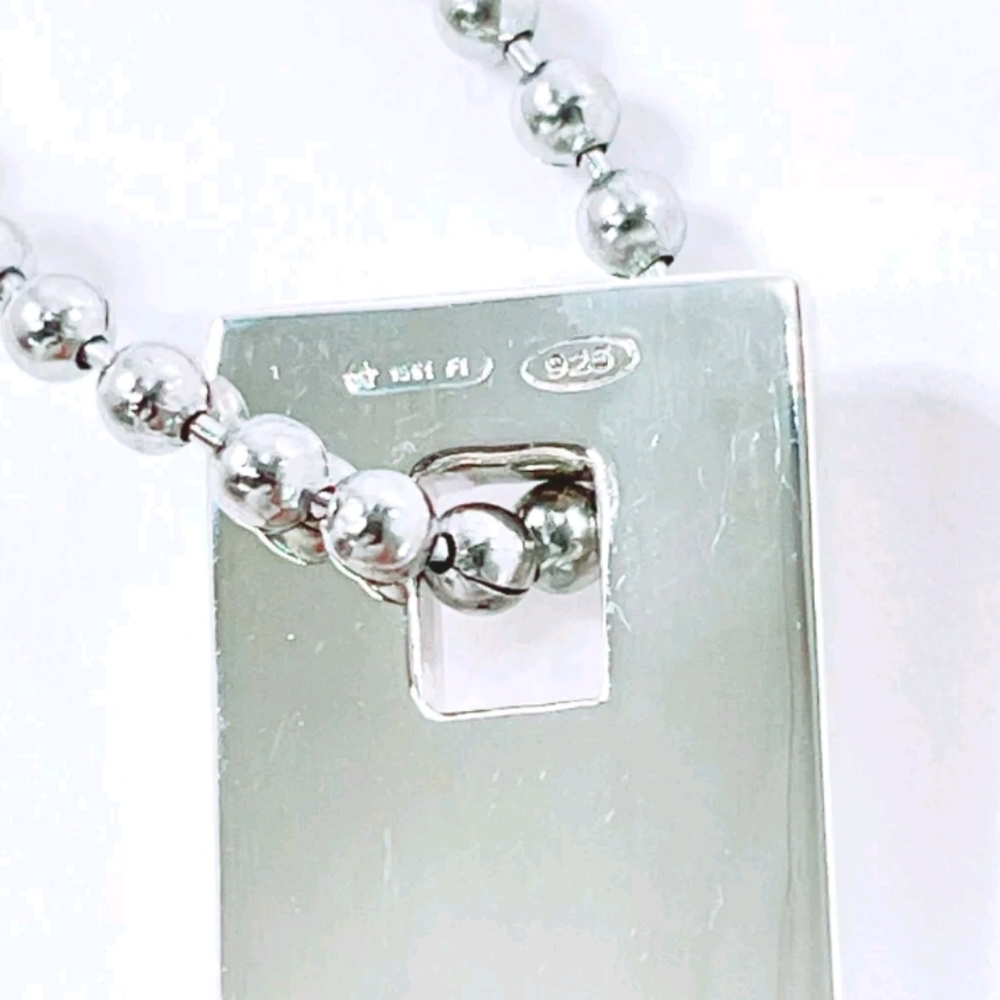 GUCCI Necklace Pendant Plate Pair/ unisex/ 2 Necklaces - Picture 4 of 6